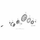 Схема вузла: Привід стартера для Honda RVT1000R RVT RC51