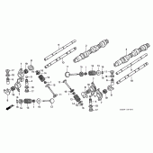 Схема узла: Распредвал и Клапан для Honda GL1500 Gold Wing Special Edition