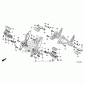 Схема вузла: Підніжки для Honda CBR250