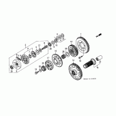 Схема вузла: Primary drive gear для Honda GL1500 Gold Wing Special Edition