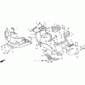 Схема узла: Обтекатель для Honda GL1500 Gold Wing Aspencade