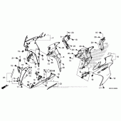 Схема вузла: Middle Cowl для Honda CBR500