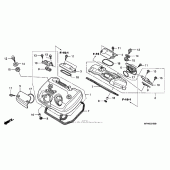 Схема вузла: Клапанна кришка для Honda VT600 Shadow VLX Deluxe