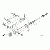 Схема узла: Задний рычаг (Маятник) для Honda VT750 Shadow Spirit