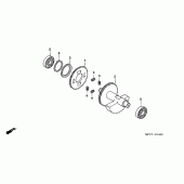 Схема вузла: Балансир для Honda FMX650