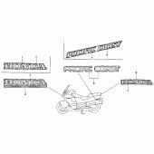 Схема узла: Mark для Honda PC800 Pacific Coast