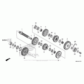 Схема узла: Transmission (Countershaft) для Honda VFR1200 VFR