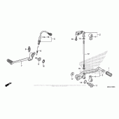 Схема узла: Педаль(Лапка) для Honda VFR1200 VFR