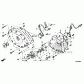 Схема вузла: Front cover + transmission cover для Honda GL1800 Gold Wing F6B Bagger