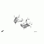 Схема узла: Поворотники (FJS400D9/FJS400A) для Honda FJS400 Silver Wing