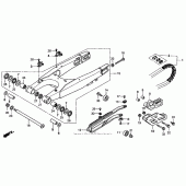 Схема узла: Задний рычаг (Маятник) для Honda CR250