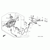 Схема вузла: Дросельна заслонка для Honda VTX1800