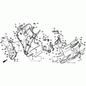 Схема вузла: Нижній обтічник для Honda CBR1000 CBR1000F