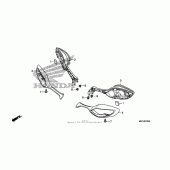 Схема вузла: Mirror для Honda VFR1200 VFR