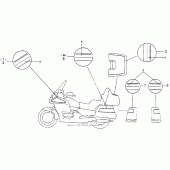 Схема вузла: Stripe (se) для Honda GL1500 Gold Wing Special Edition