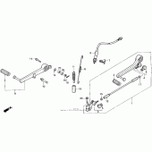 Схема узла: Педаль(Лапка) для Honda VFR750F VFR750R (RC30)