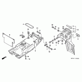 Схема вузла: Заднє крило для Honda CBF1000