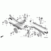 Схема узла: Цепь ГРМ & Натяжитель & Успокоитель для Honda GL1800 Gold Wing