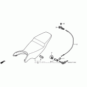 Схема вузла: Сидіння для Honda VFR800 Interceptor