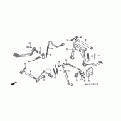 Схема узла: Pedal/stand (GL1500J/K/L/AM/SEM) для Honda GL1500 Gold Wing Special Edition
