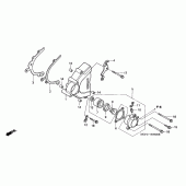 Схема вузла: Ліва кришка картера для Honda VTR1000 VTR SP-1
