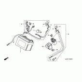 Схема вузла: Акумулятор для Honda VTR1000 VTR SP-2