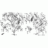 Схема узла: Нижний обтекатель для Honda ST1300 Pan-European