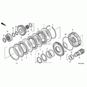 Схема узла: Сцепление для Honda NSA700 DN-01
