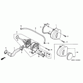 Схема узла: Водяной насос для Honda CB600F Hornet