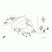 Схема узла: Переднее крыло (ST1100/ST1100AS) для Honda ST1100 Pan-European