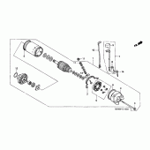 Схема узла: Стартер электрический для Honda XL600 Transalp