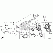 Схема узла: Топливный насос (2) для Honda VT750 Shadow RS