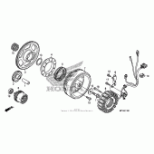 Схема вузла: Генератор для Honda VT1300 Interstate