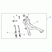Схема вузла: Stand main assy для Honda XL125 Varadero