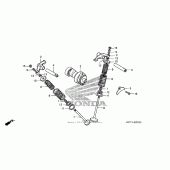 Схема вузла: Camshaft + valve (1) для Honda CRF150 CRF150F