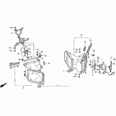 Схема узла: Вентилятор для Honda GL1500 Gold Wing Aspencade