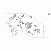 Схема вузла: Parking brake caliper для Honda FJS400 Silver Wing