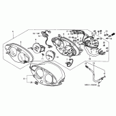 Схема вузла: Панель приладів для Honda NT650 Deauville