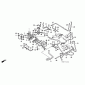 Схема вузла: Вакуумні шланги (1) для Honda GL1500 Gold Wing Special Edition