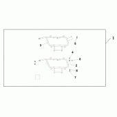 Схема вузла: Leather s / b stay для Honda VT1100 Shadow Sabre