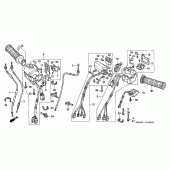 Схема узла: Switch/cable (SL1500SE) для Honda GL1500 Gold Wing Special Edition