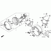 Схема вузла: Фара для Honda CBF250