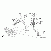 Схема вузла: Термостат для Honda CBR600 CBR600FR Racing Edition