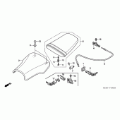 Схема вузла: Сидіння для Honda CBR600 CBR600RR