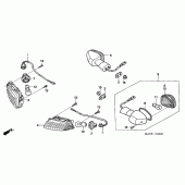 Схема вузла: Поворотники для Honda CBR1100XX Blackbird