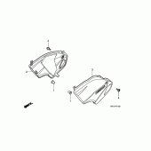 Схема вузла: Бічний обтічник для Honda CB600F Hornet