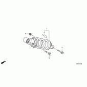Схема вузла: Задня підвіска для Honda NSA700 DN-01