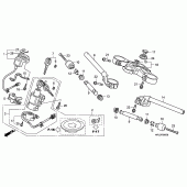 Схема вузла: Верхня траверса & Кліпон керма для Honda CBR1000 CBR1000RR (ABS) Fireblade