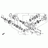 Схема вузла: Cross shaft для Honda VT1100 Shadow Spirit