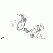 Схема вузла: Передні колеса cover (GL1500AV / SEV) для Honda GL1500 Gold Wing Special Edition